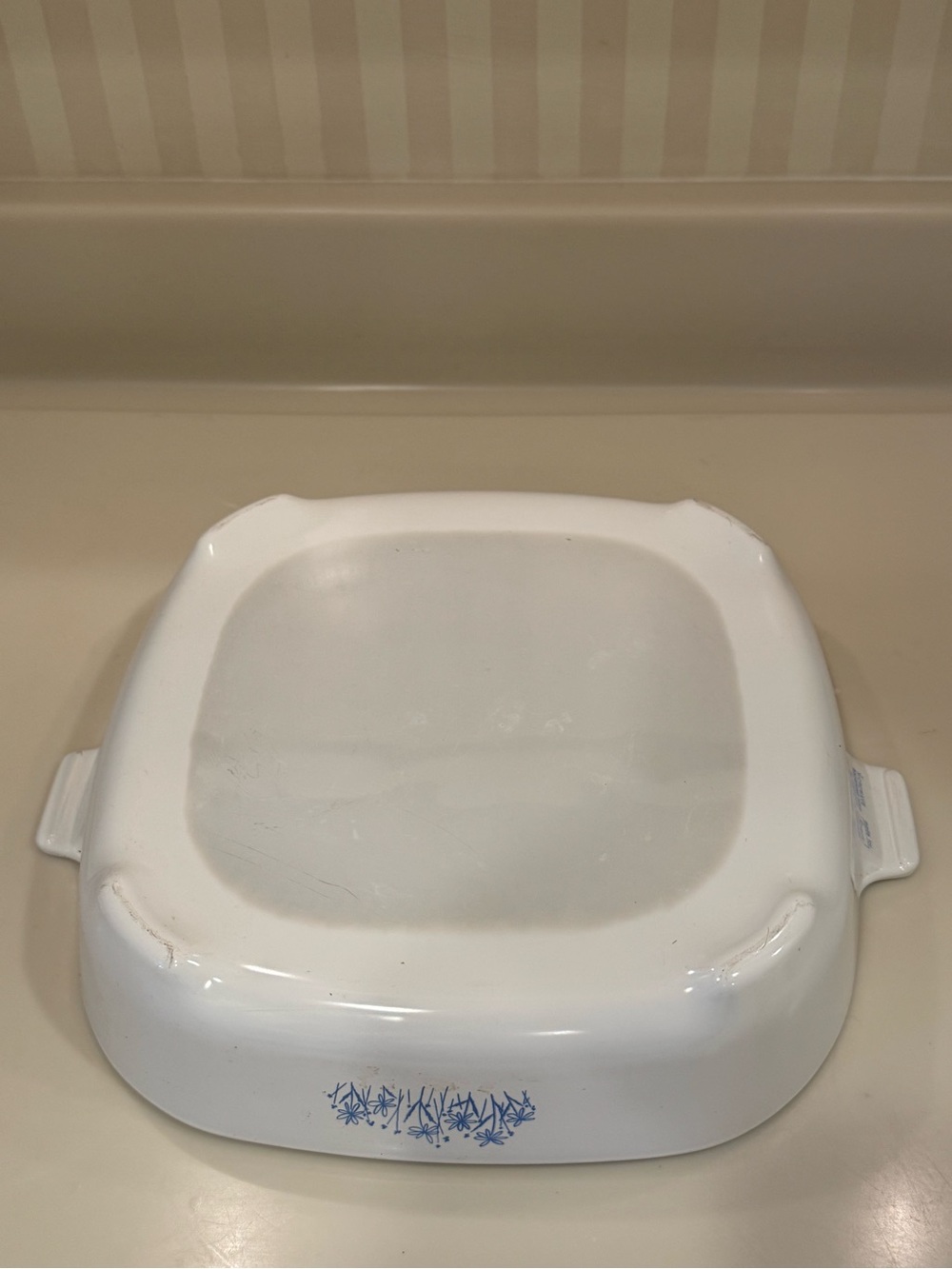 Vintage Corning Blue Daisy Casserole Made For Sears - Picture 11 of 13